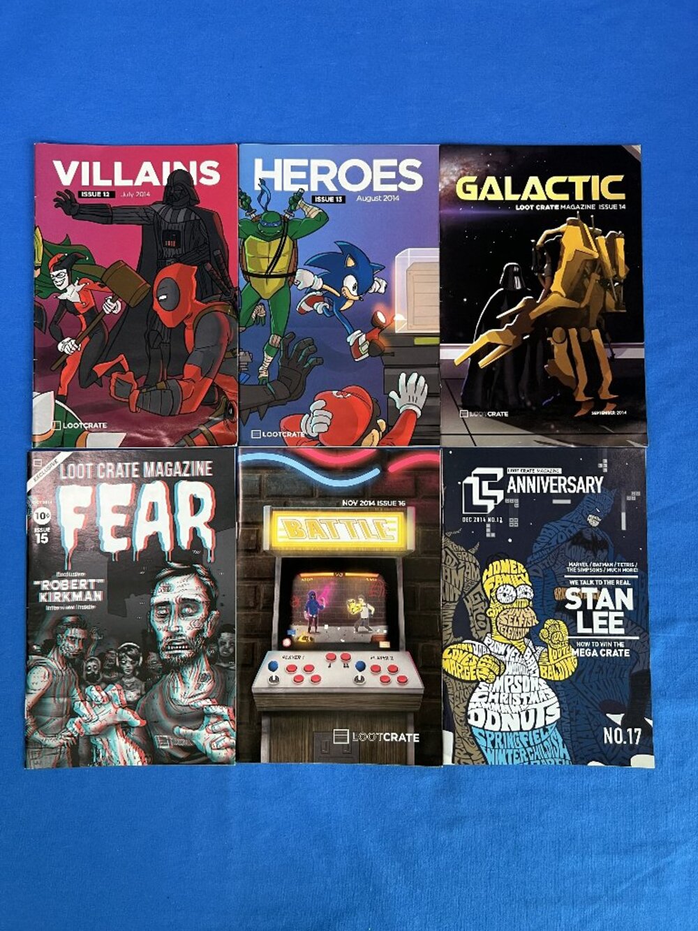 Loot Crate Mini-Magazines from July 2014 to November 2017